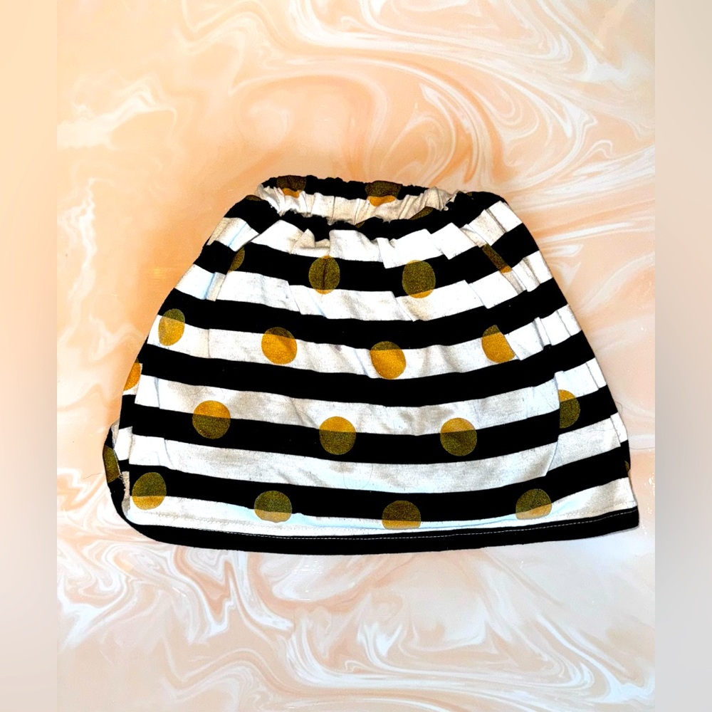 Polka Dot Stripe Skirt